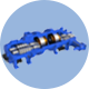 Single Machine Double Stage Screw Compressor